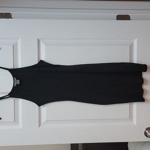 French Connection Ribbed Bodycon Black Dress